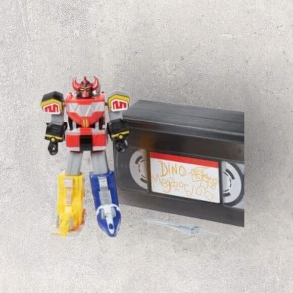 Power Rangers Mighty Morphin' Dino Megazord - Retro 7" Action Figure - VHS Style - Picture 3 of 3